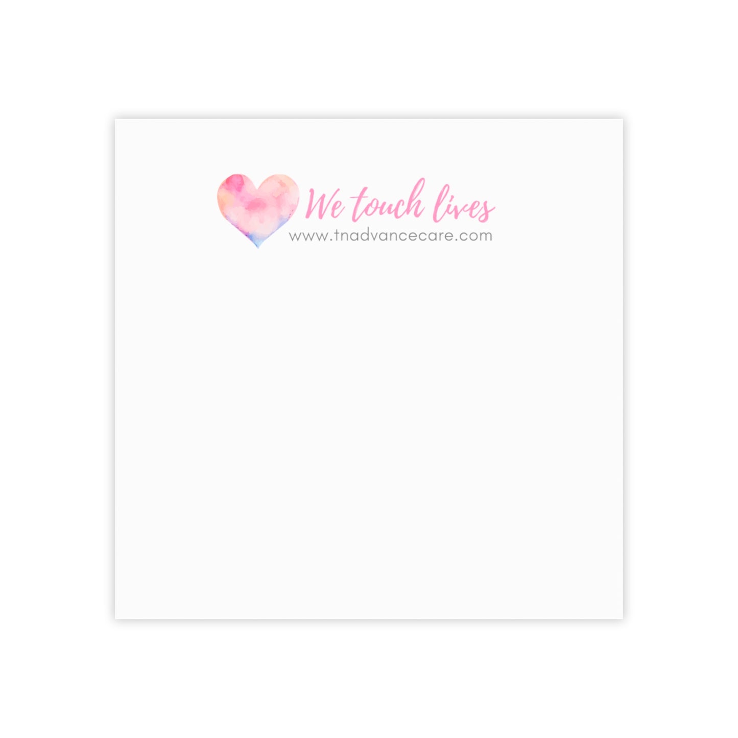 We Touch Lives Post-it® Note Pads