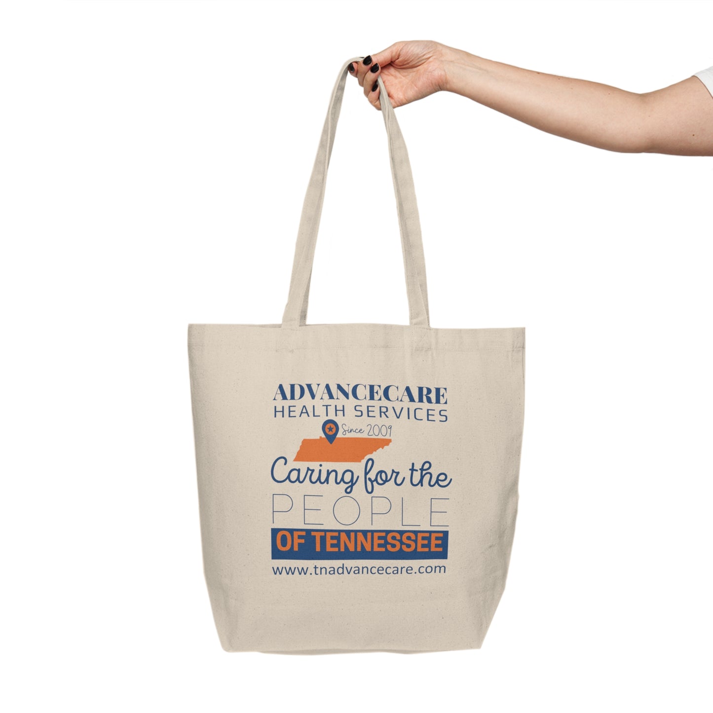 AdvanceCare Canvas Shopping Tote